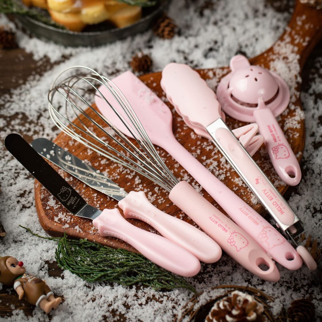 Chefmade Ss With Plastic Handle Cake Spatula L23Xw2.5xH1.5 3.5cm 2Pc Hello Kitty (1898cm-KT7015)