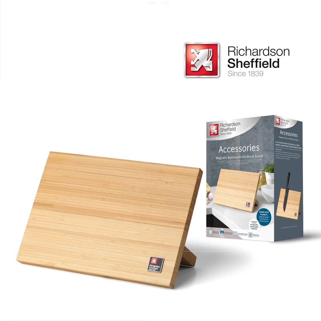 Richardson Sheffield Magnetic Knife Holder - Bamboo (MKS-BAM)