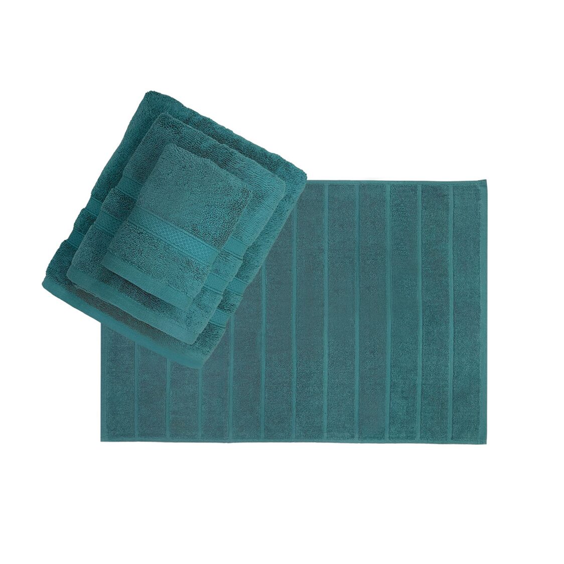Christy Chroma 100% Combed Cotton 4pc Bundle Set, Forest