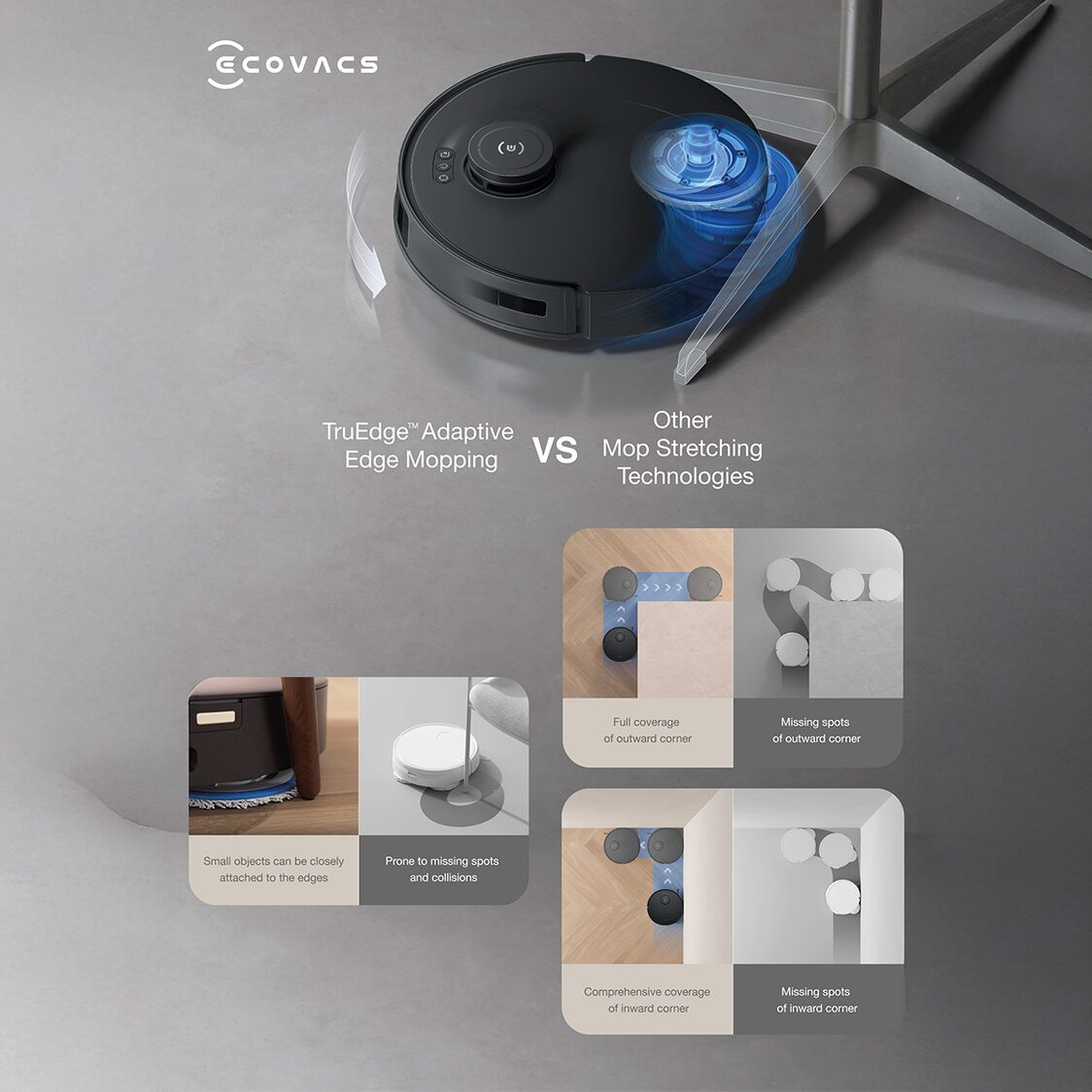 Ecovacs Deebot T30S Combo - Black