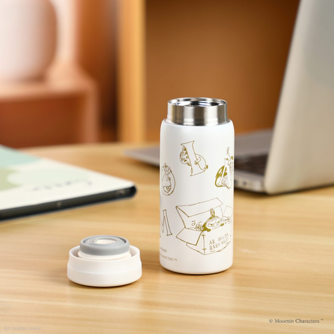 VIPO X Moomin Vacuum Cup 200ml - Angry Moomin MM37436