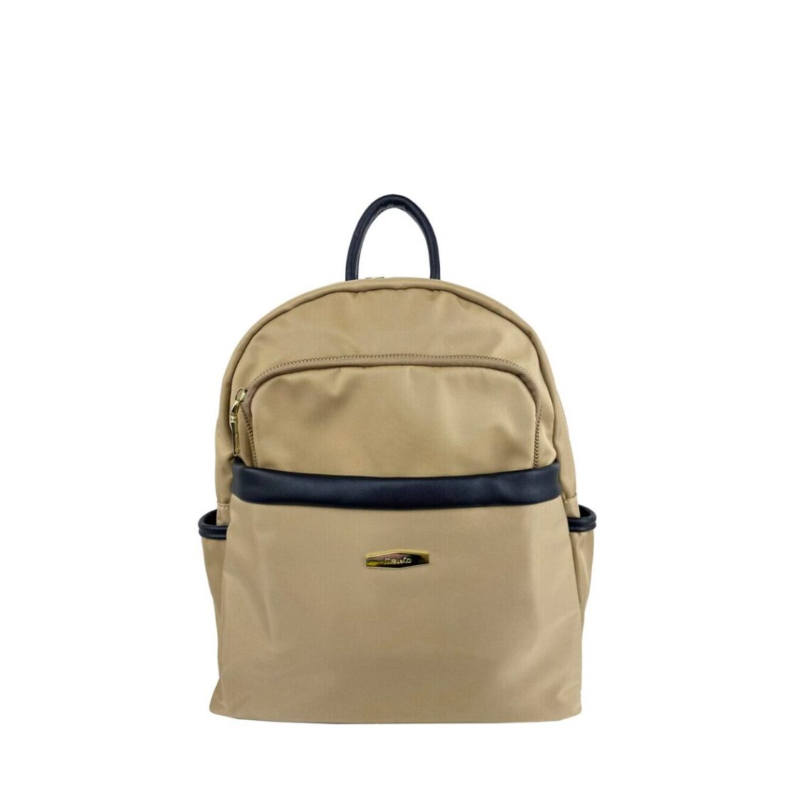Mel&Co Nylon Backpack With Leather Trims