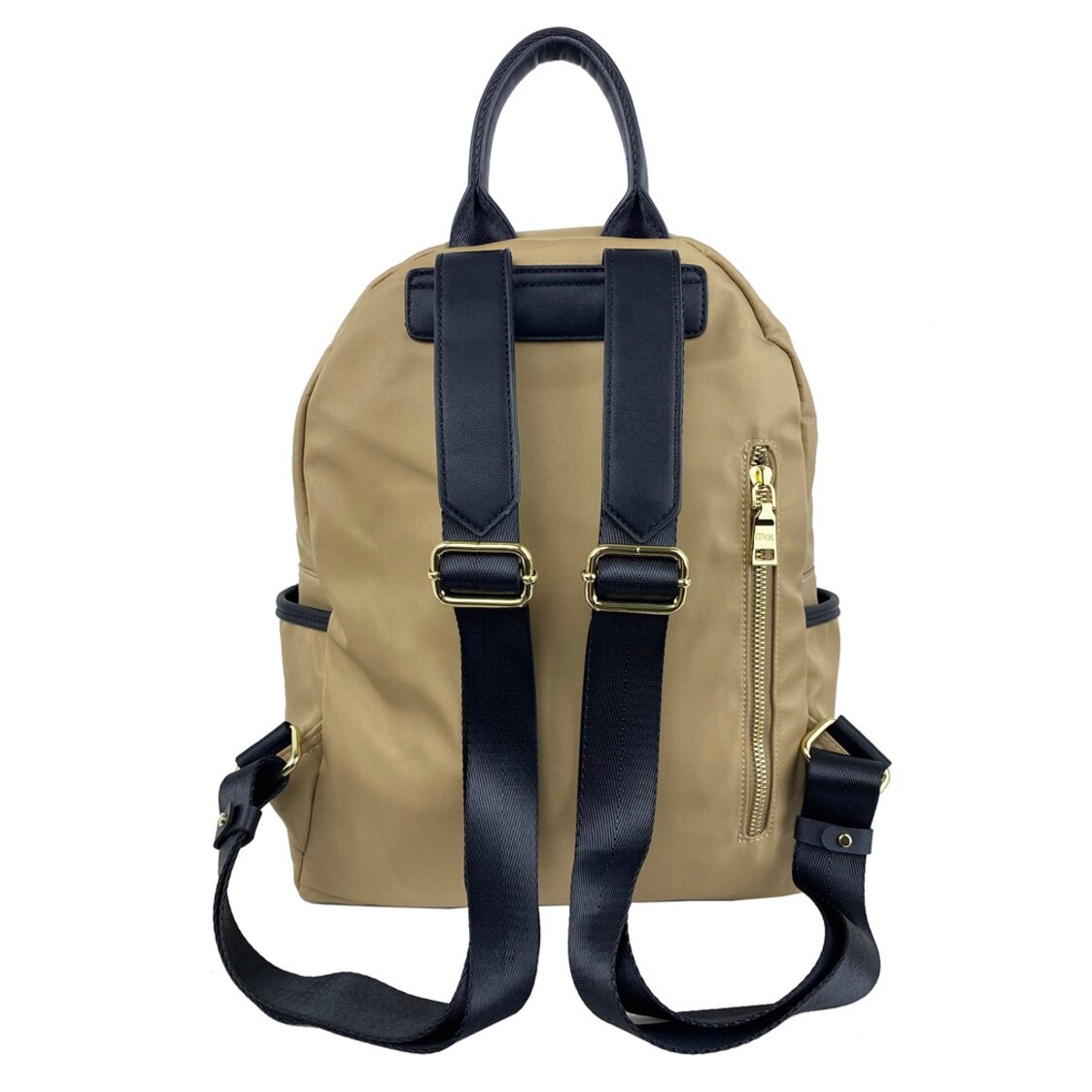 Mel&Co Nylon Backpack With Leather Trims