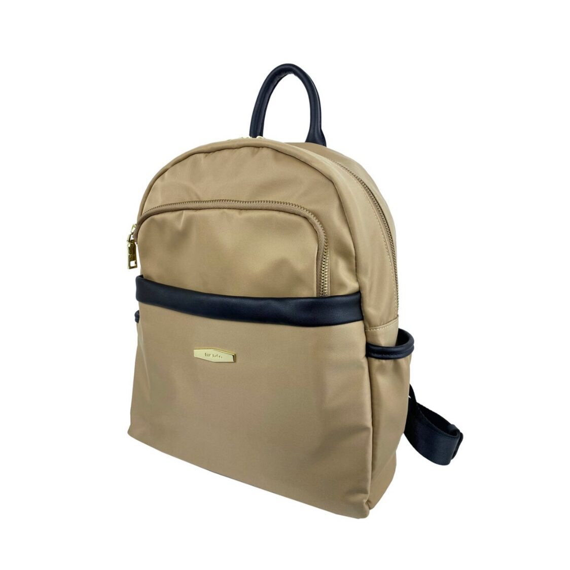 Mel&Co Nylon Backpack With Leather Trims