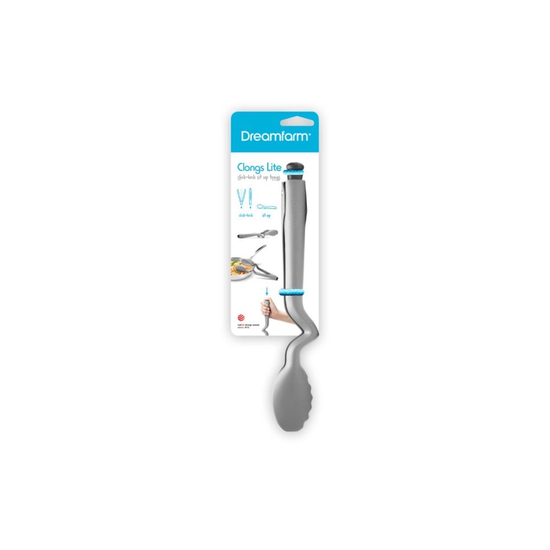 Dreamfarm S/S Nylon Tong L26.7cm Grey Clongs Lite
