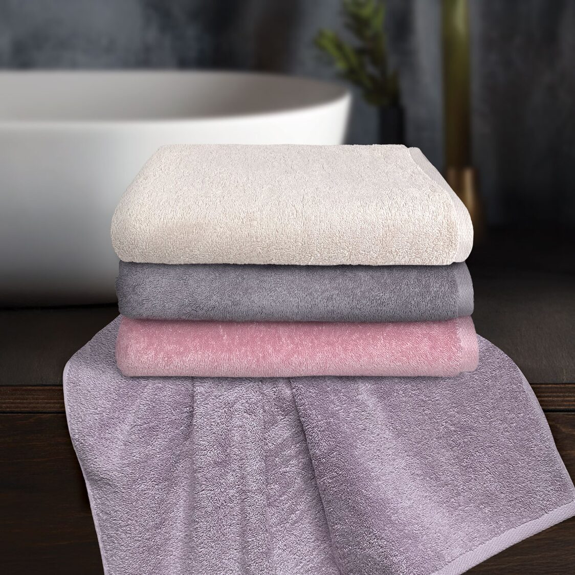 MARTEX® Kassia 100% Combed Cotton Bath Towel – Lavender