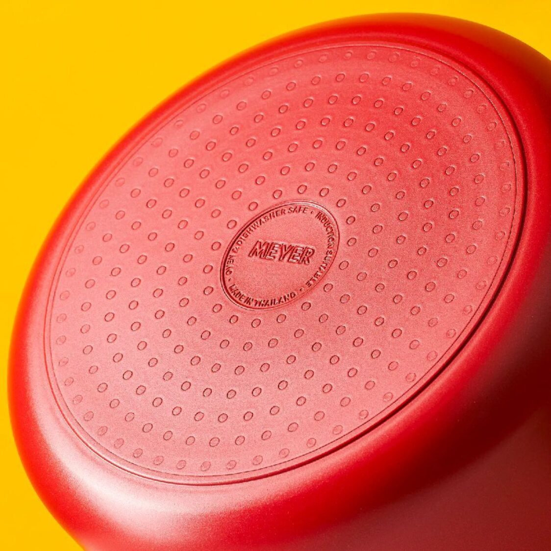 Meyer Bauhaus Nonstick Roma Red Covered Saucepan (Induction)