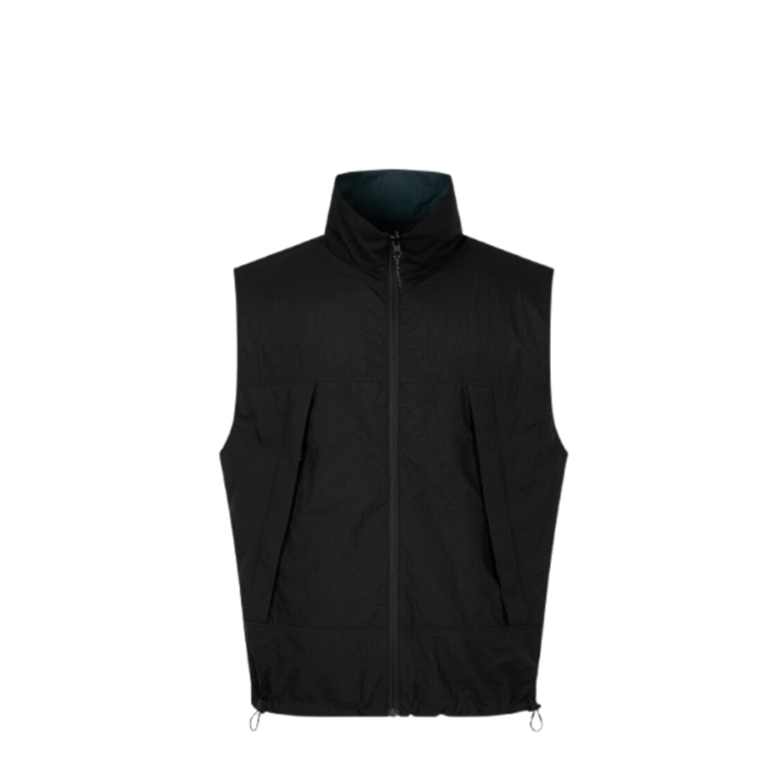 Studio Tomboy Nylon Reversible Vest Black