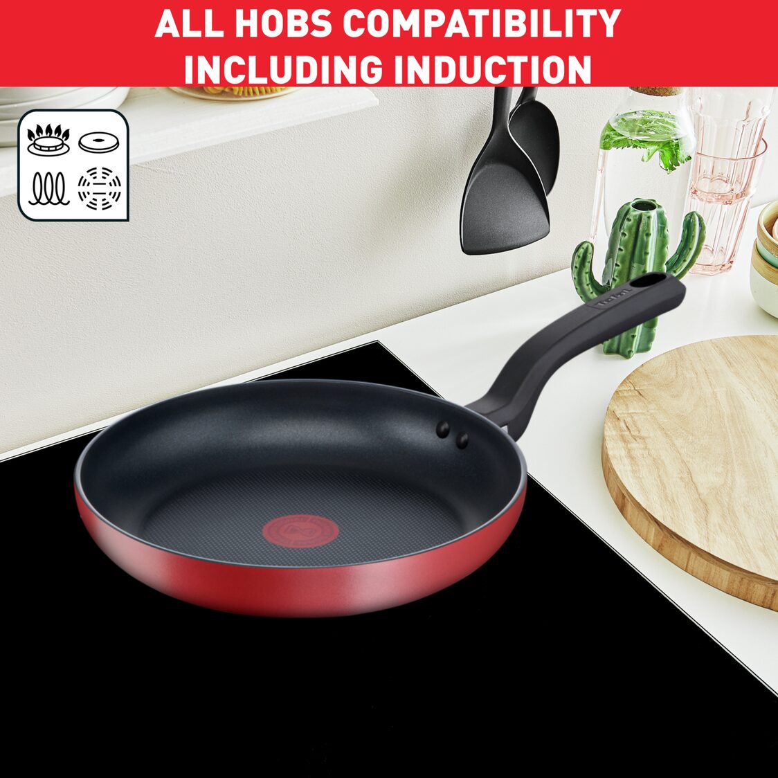 Tefal Red Delight IH Red Surprise 2PC Cookware Set (G1712S2)