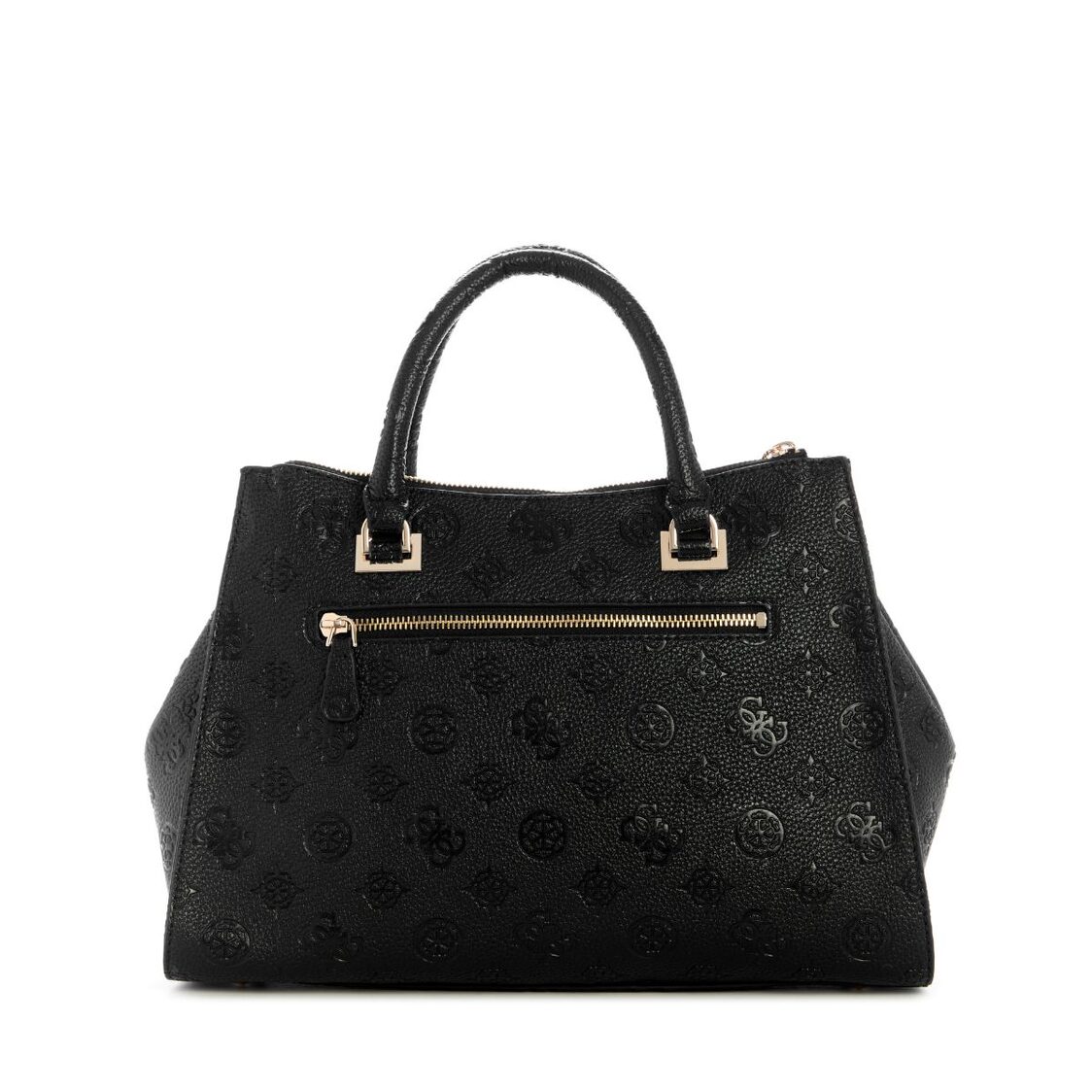 Guess Cresidia Ii Society Satchel,Black Logo