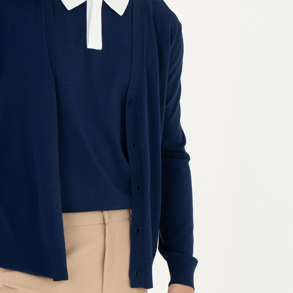 K/WOODS Ice Cool Cove Cardigan in Navy