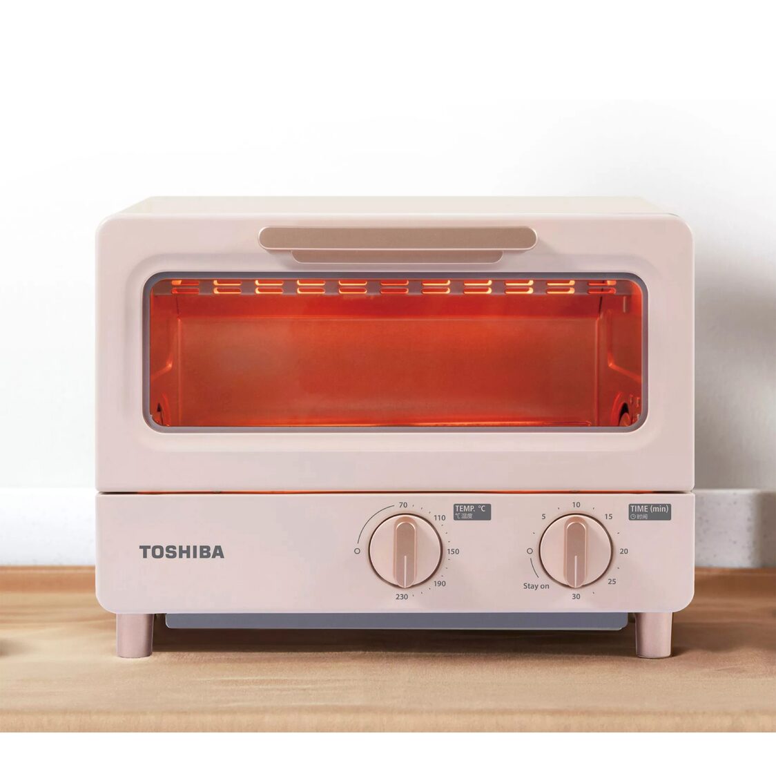 TOSHIBA 8L 1000W Oven Toaster - Pink (ET-TD7080 PN)