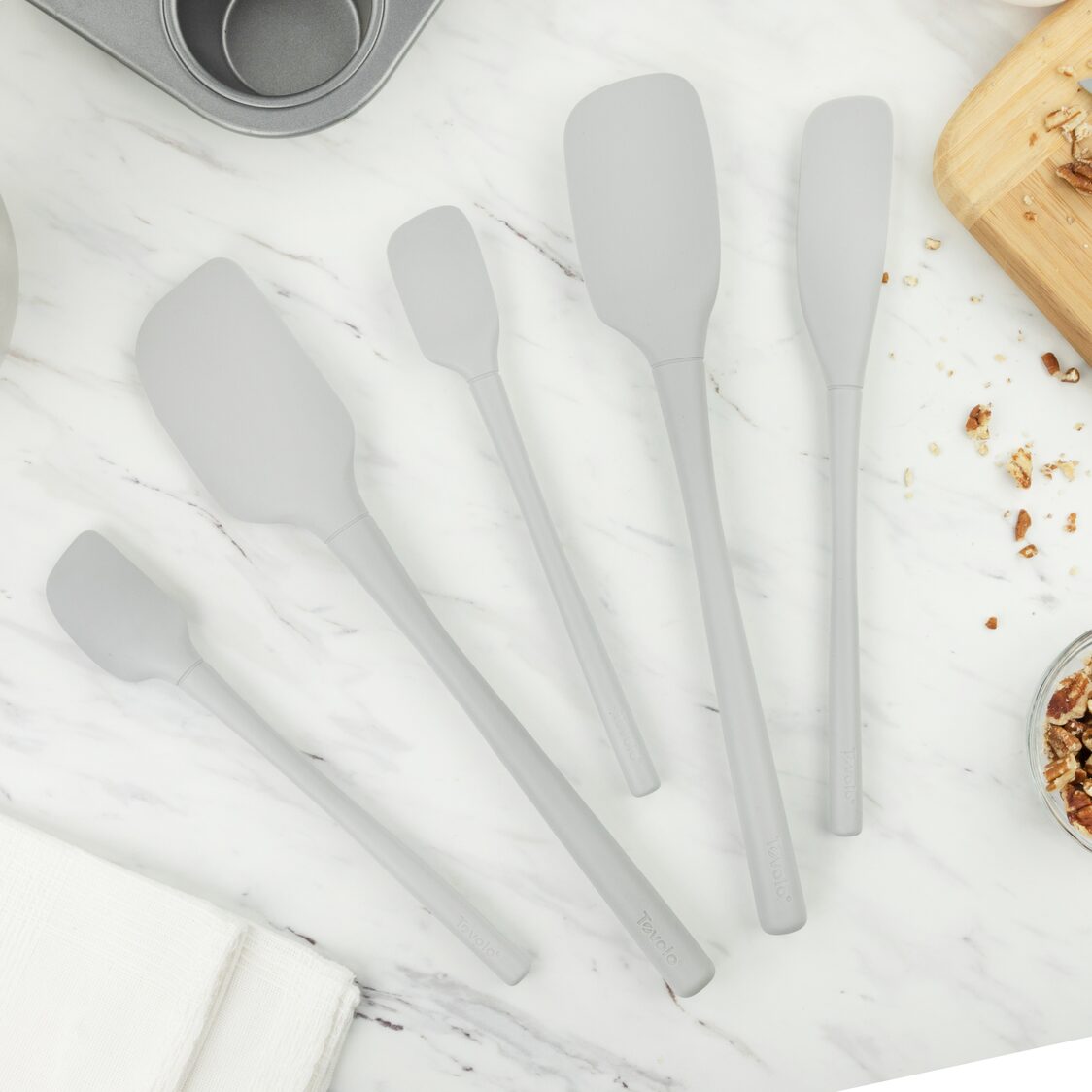 Tovolo Flex-Core Spatula Silicone Set S/5 - Oyster Gray