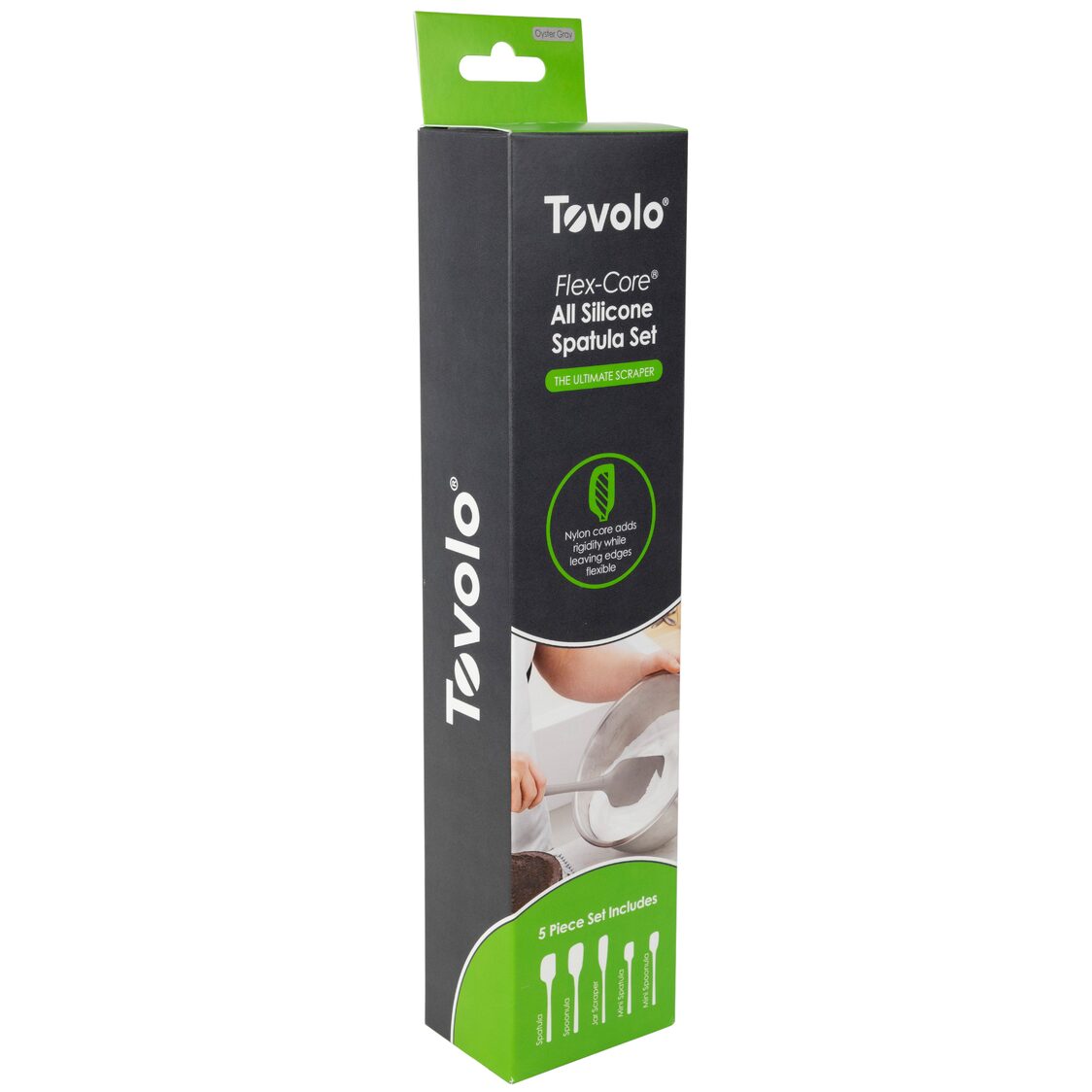 Tovolo Flex-Core Spatula Silicone Set S/5 - Oyster Gray