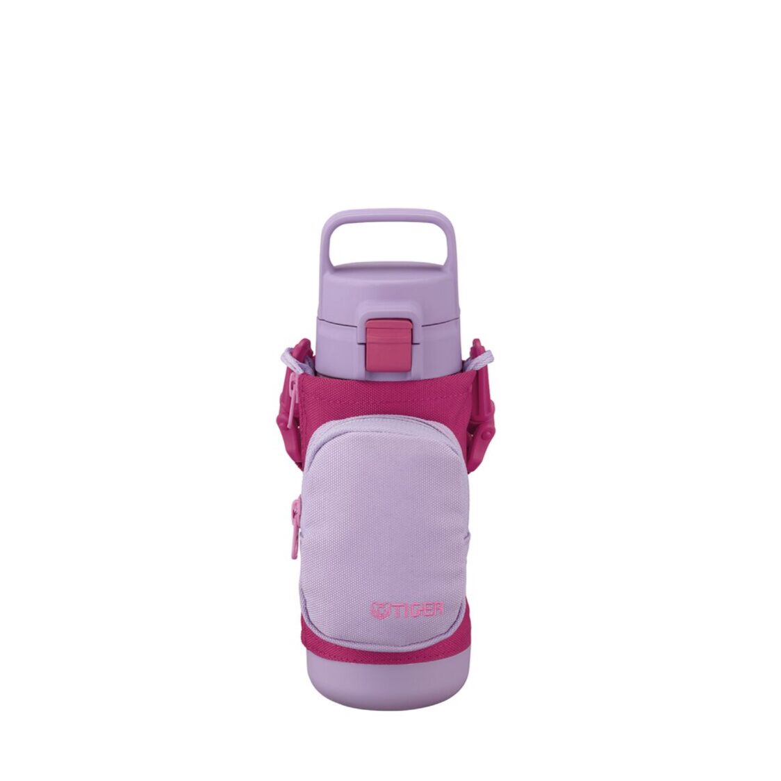 Tiger 500ml Anti-Bacteria Double S/Steel Kids Bottle With Pouch - Purple Plum (MTA-A050 VL)
