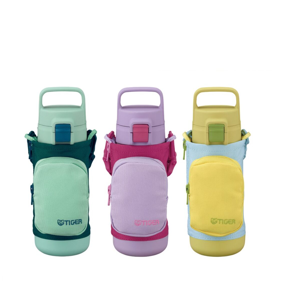 Tiger 500ml Anti-Bacteria Double S/Steel Kids Bottle With Pouch - Purple Plum (MTA-A050 VL)