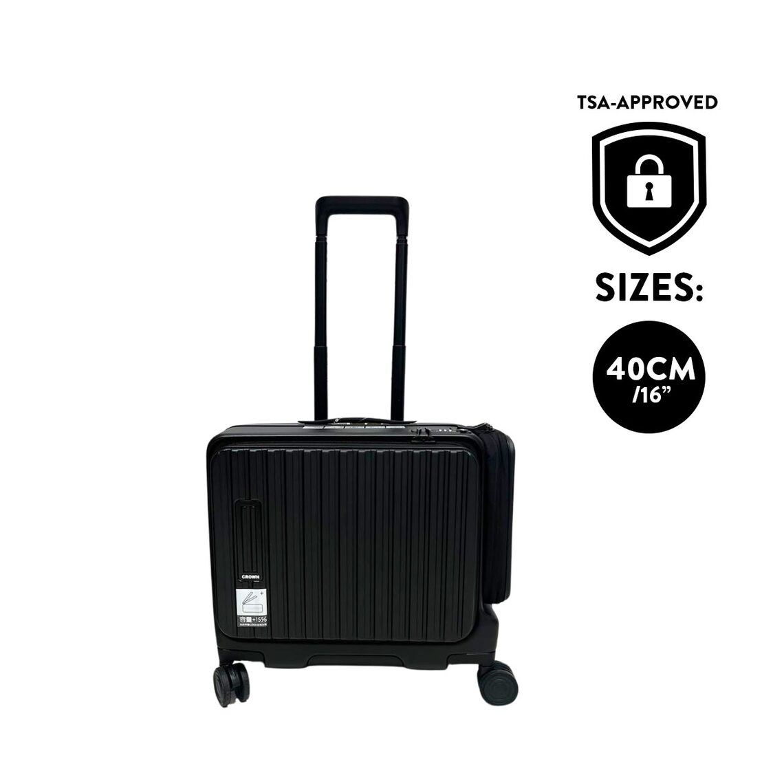 Crown Trolley Luggage Case 16"