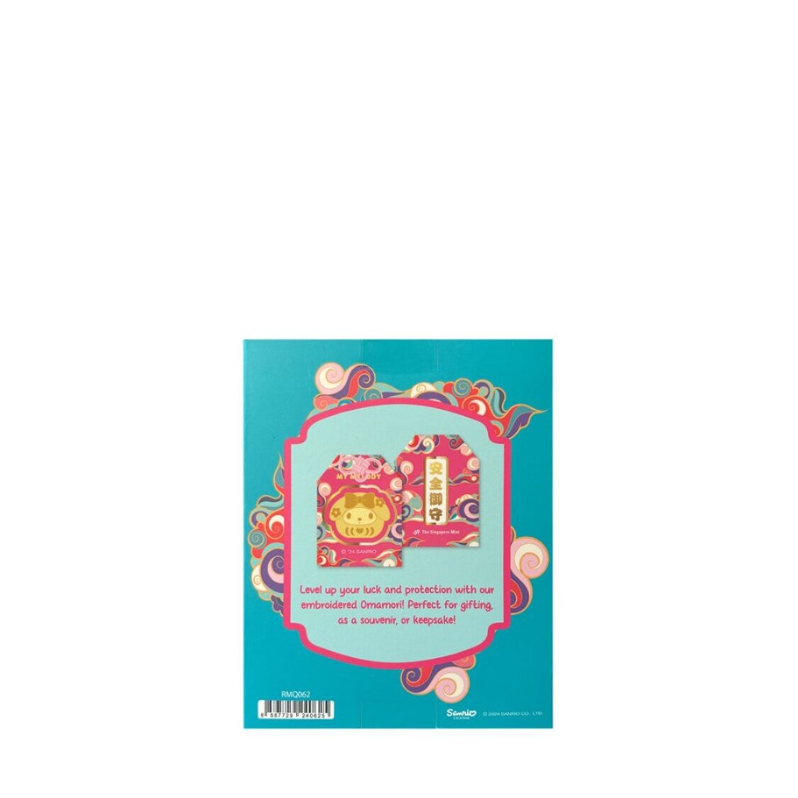 The Singapore Mint Sanrio My Melody Daruma Gold Foil Charm Bag