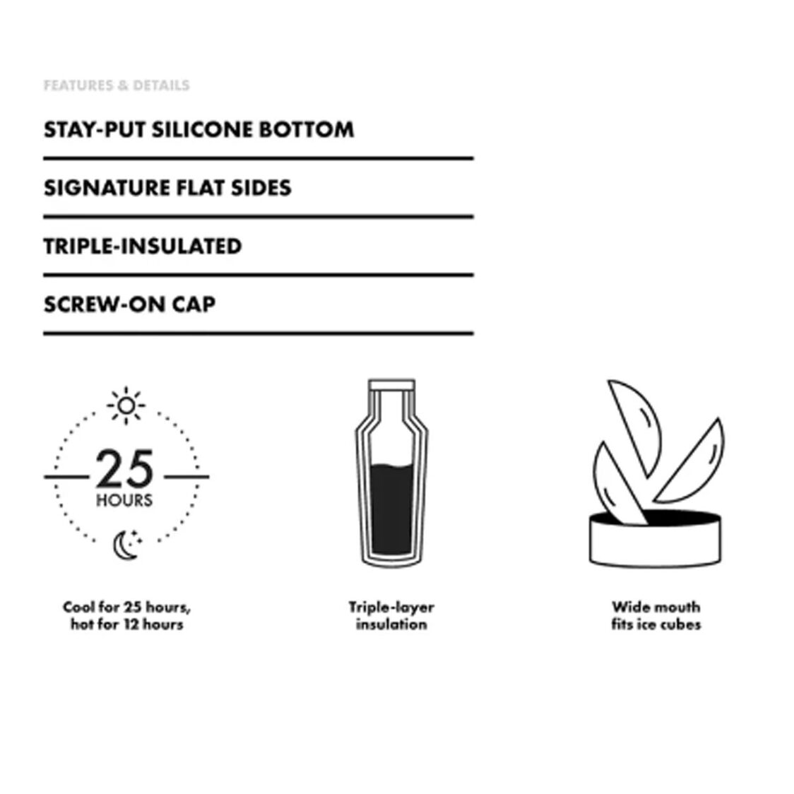 Corkcicle 16oz Canteen -  Matte Black