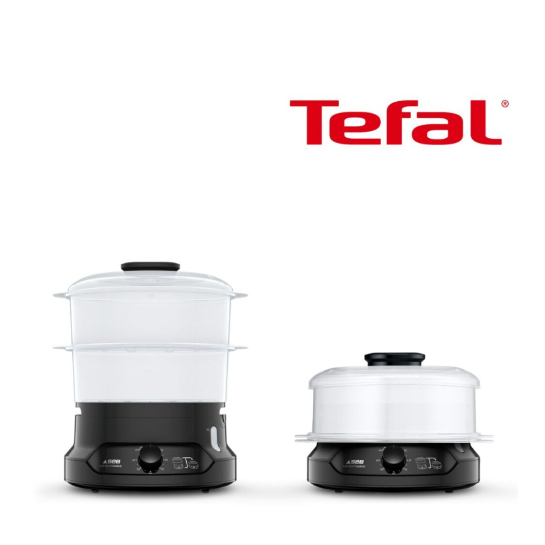 Tefal New Minicompact Steamer 2 Tier 6L (VC1398)
