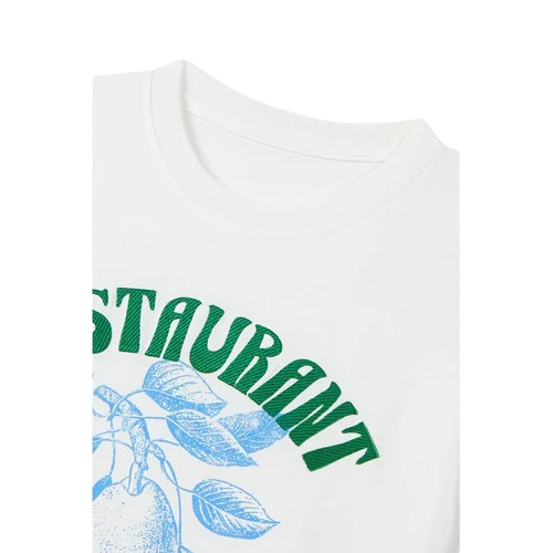 Voice Of Voices Print Crewneck Tshirt White