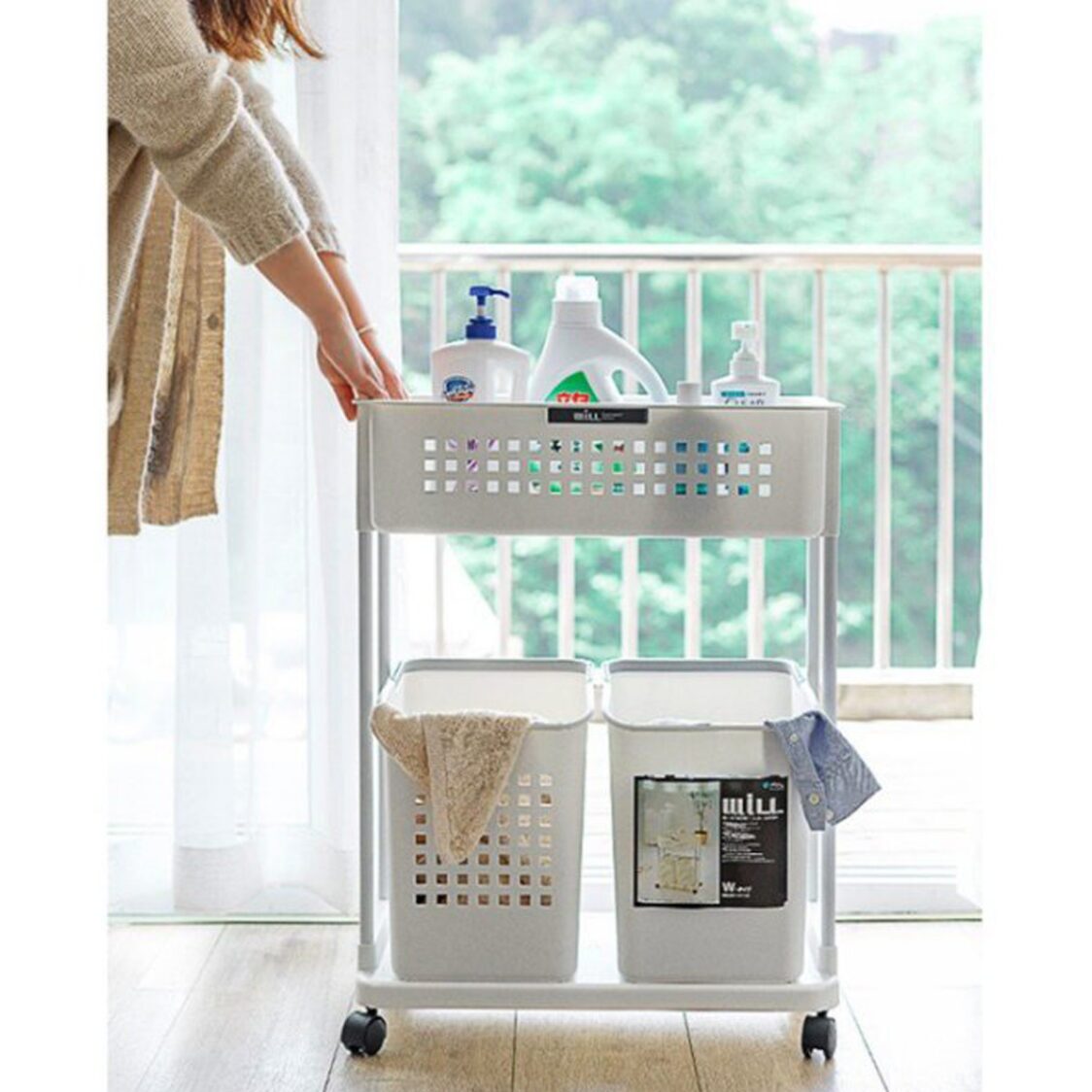 Asvel Will Laundry 2 Tier Wagon W 7401