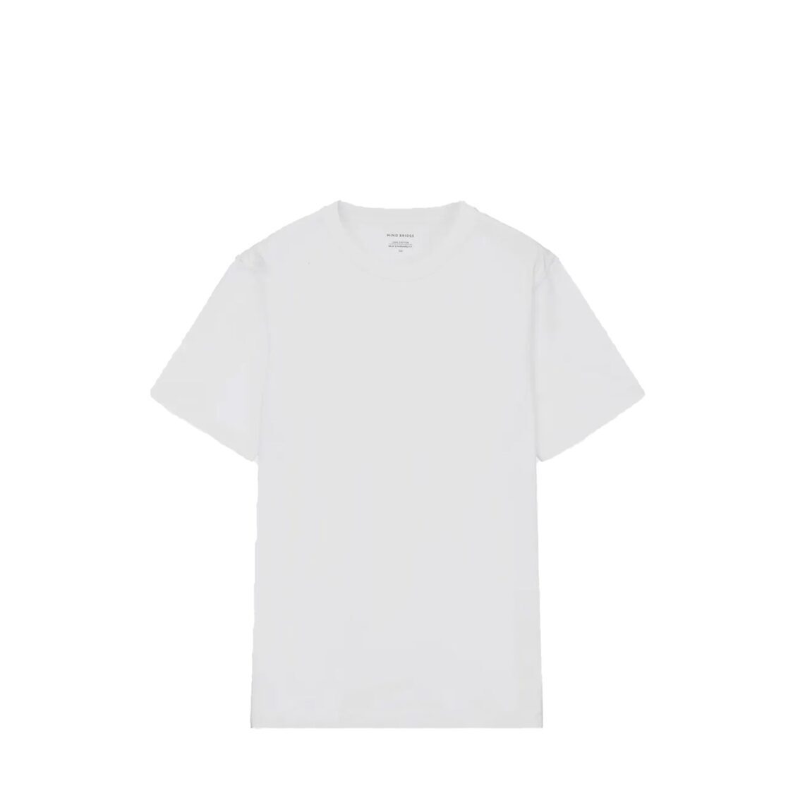Mind Bridge High-Density Cotton Basic Short-Sleeved T-Shirt_2Pack White