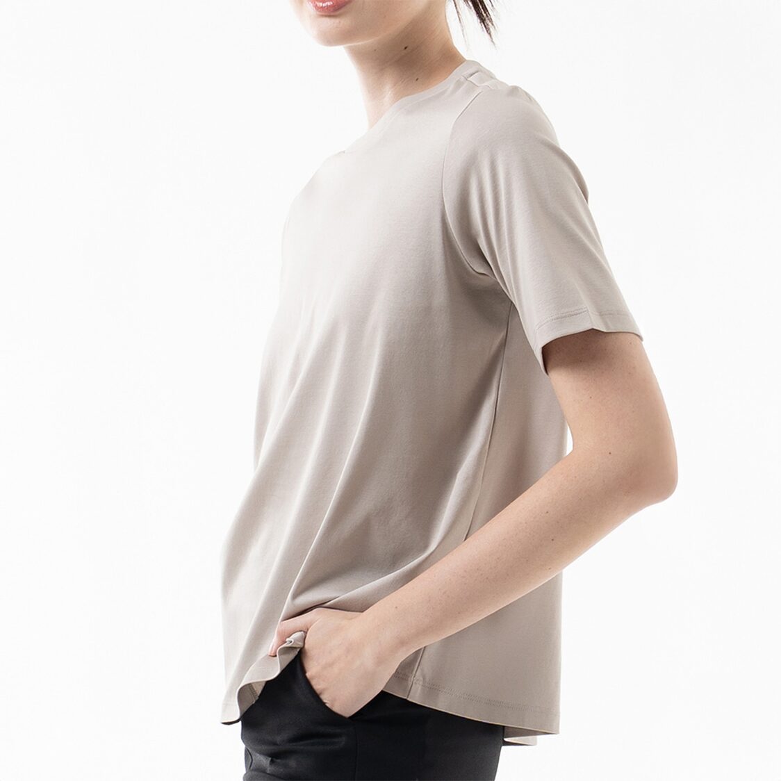 K/WOODS Essential Crew Neck Tee in Pewter