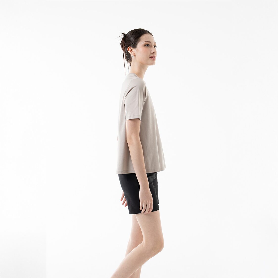 K/WOODS Essential Crew Neck Tee in Pewter