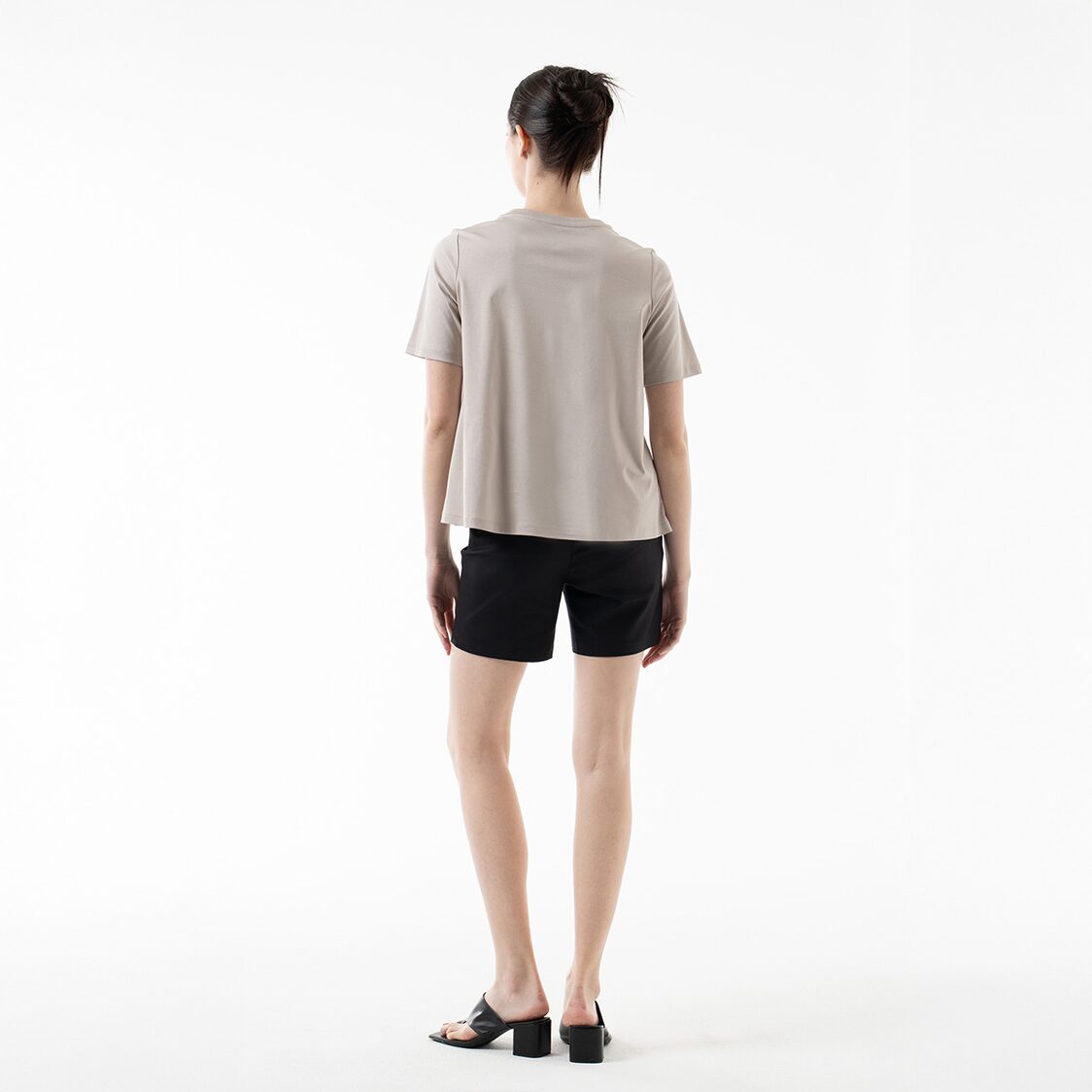 K/WOODS Essential Crew Neck Tee in Pewter