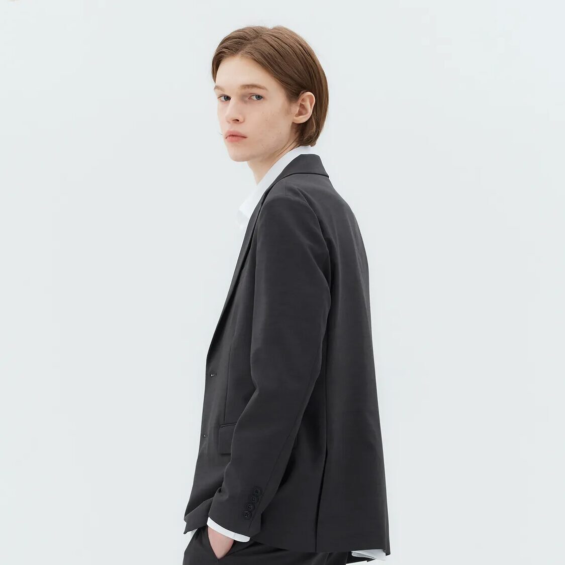 Mind Bridge [Cool] Natural Stretch Jacket C/Grey