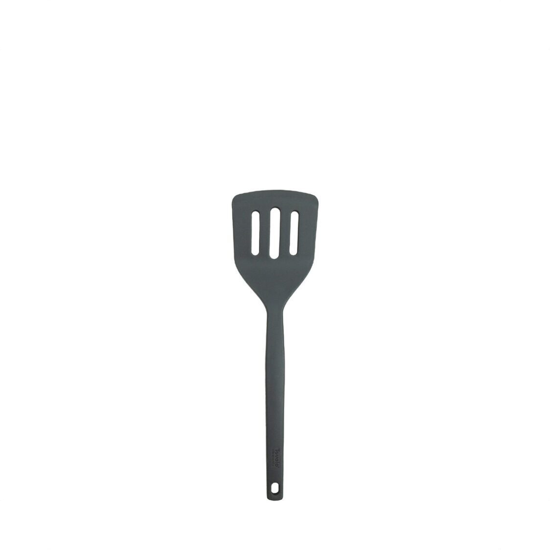 Tovolo Elements All Silicone Slotted Turner - Charcoal