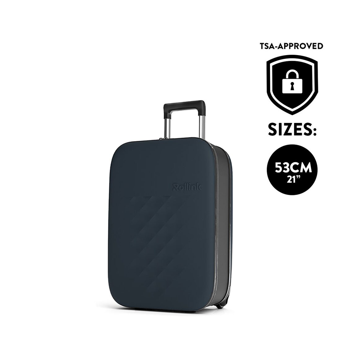 Rollink VEGA II Flex 21" Collapsible Carryon Suitcase - Blue