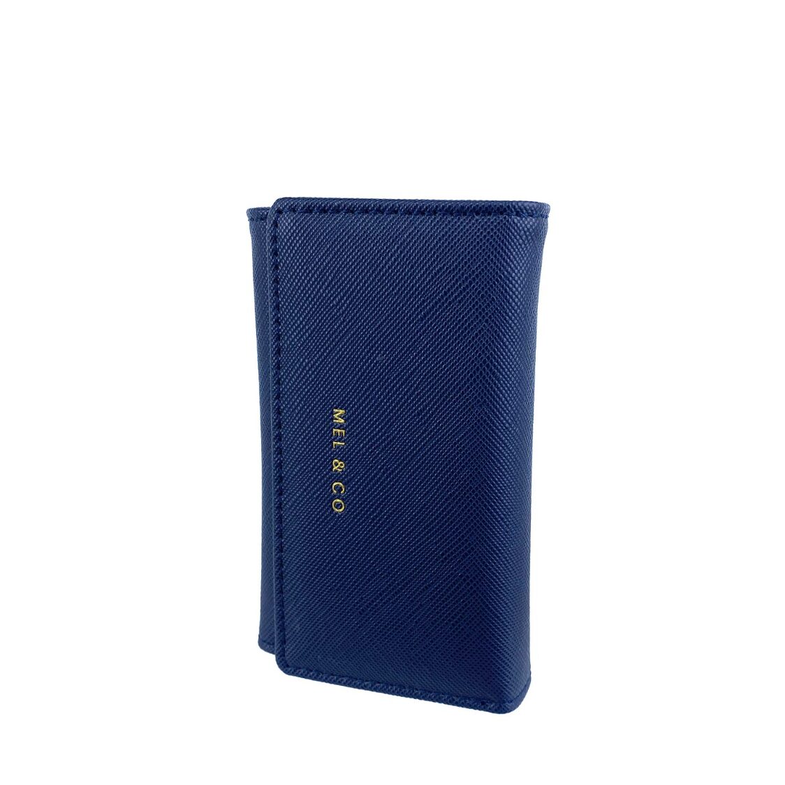 Mel&Co Saffiano Effect Basic Key Pouch MF609A-Navy