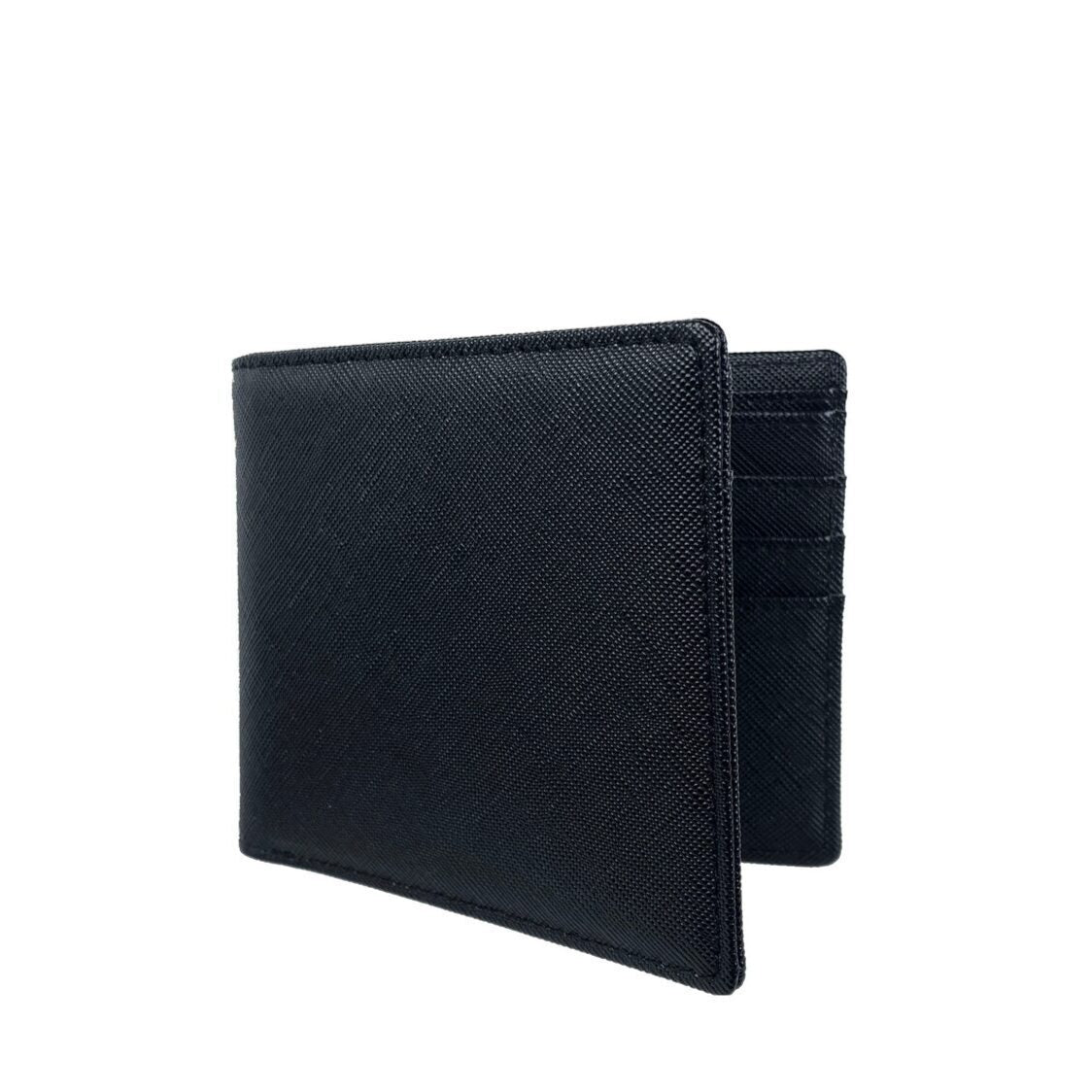 Mel&Co Saffiano Leatherette Basic Bi-Fold Wallet