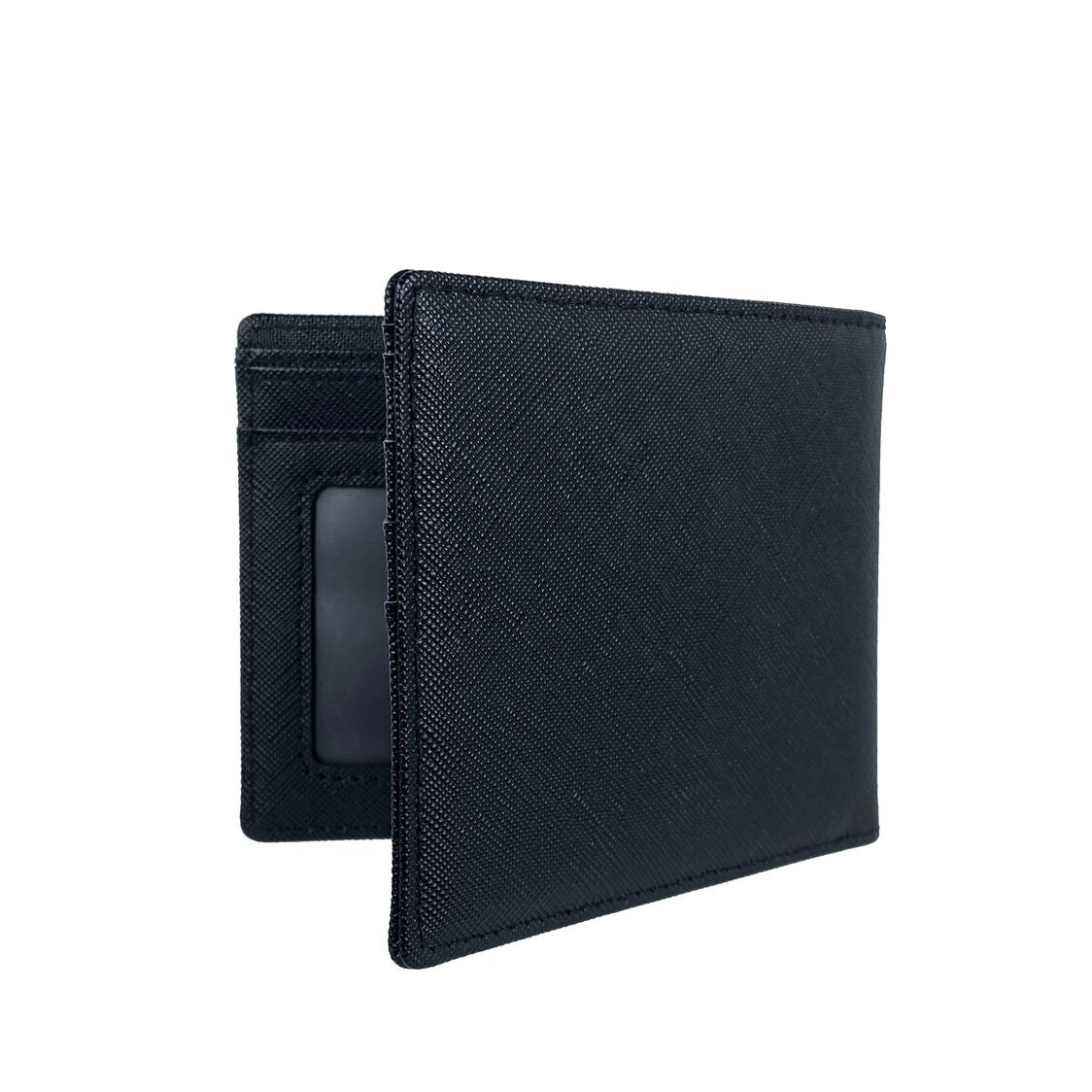 Mel&Co Saffiano Leatherette Basic Bi-Fold Wallet