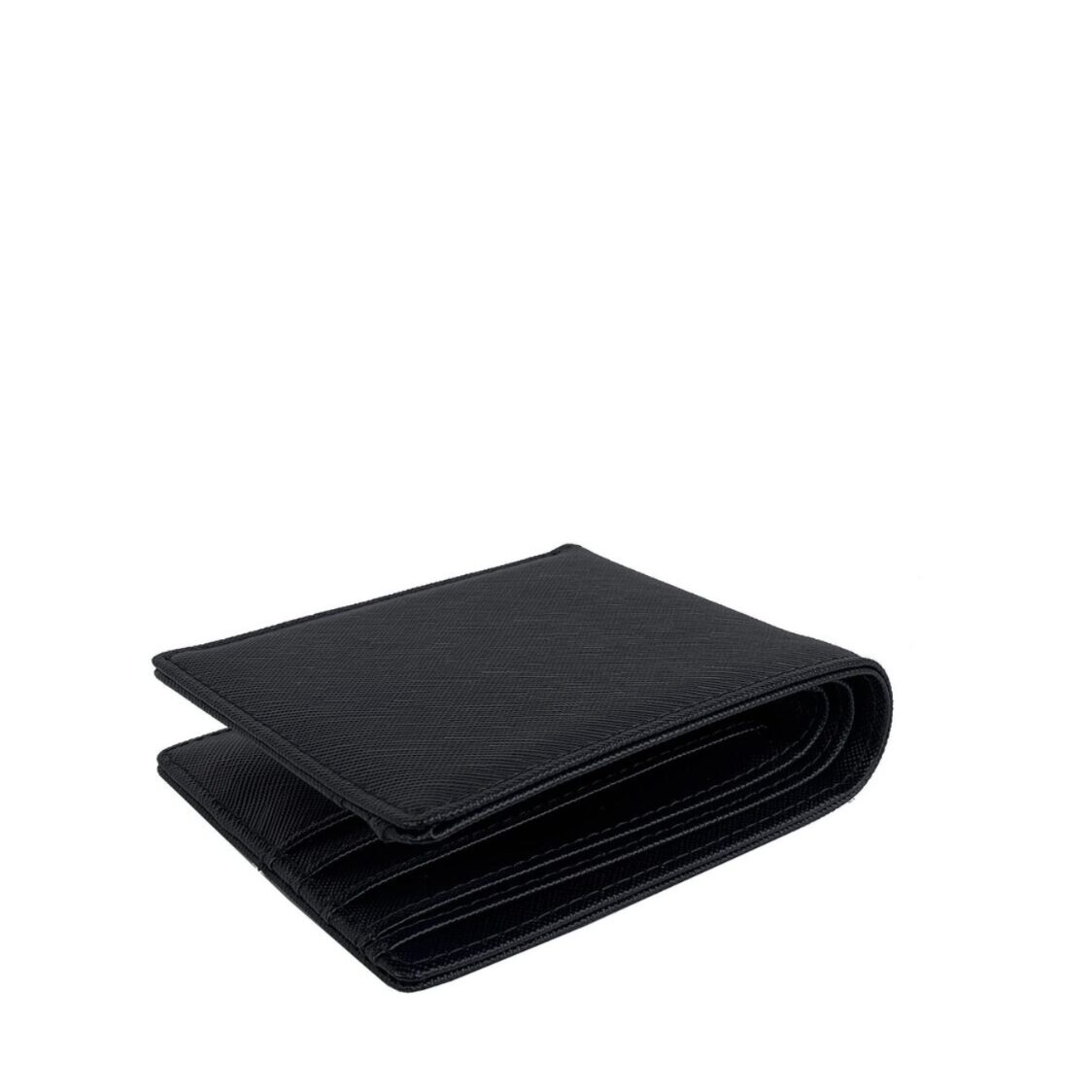 Mel&Co Saffiano Leatherette Basic Bi-Fold Wallet