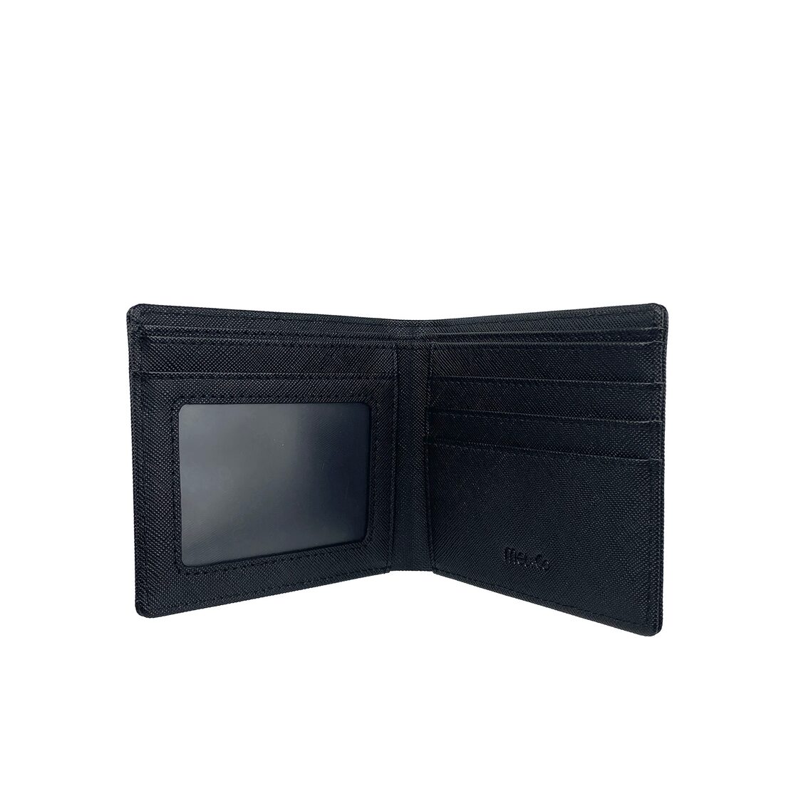 Mel&Co Saffiano Leatherette Basic Bi-Fold Wallet