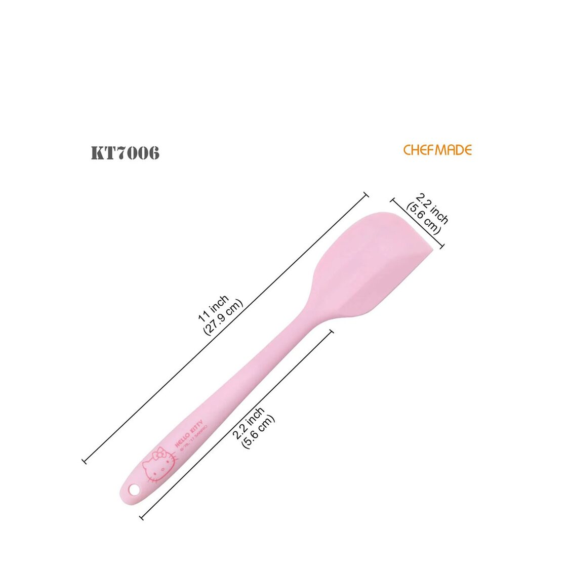 Chefmade Silicone Spatula L27.9Xw5.6xH1.8cm Pink Hello Kitty (1898cm-KT7006)