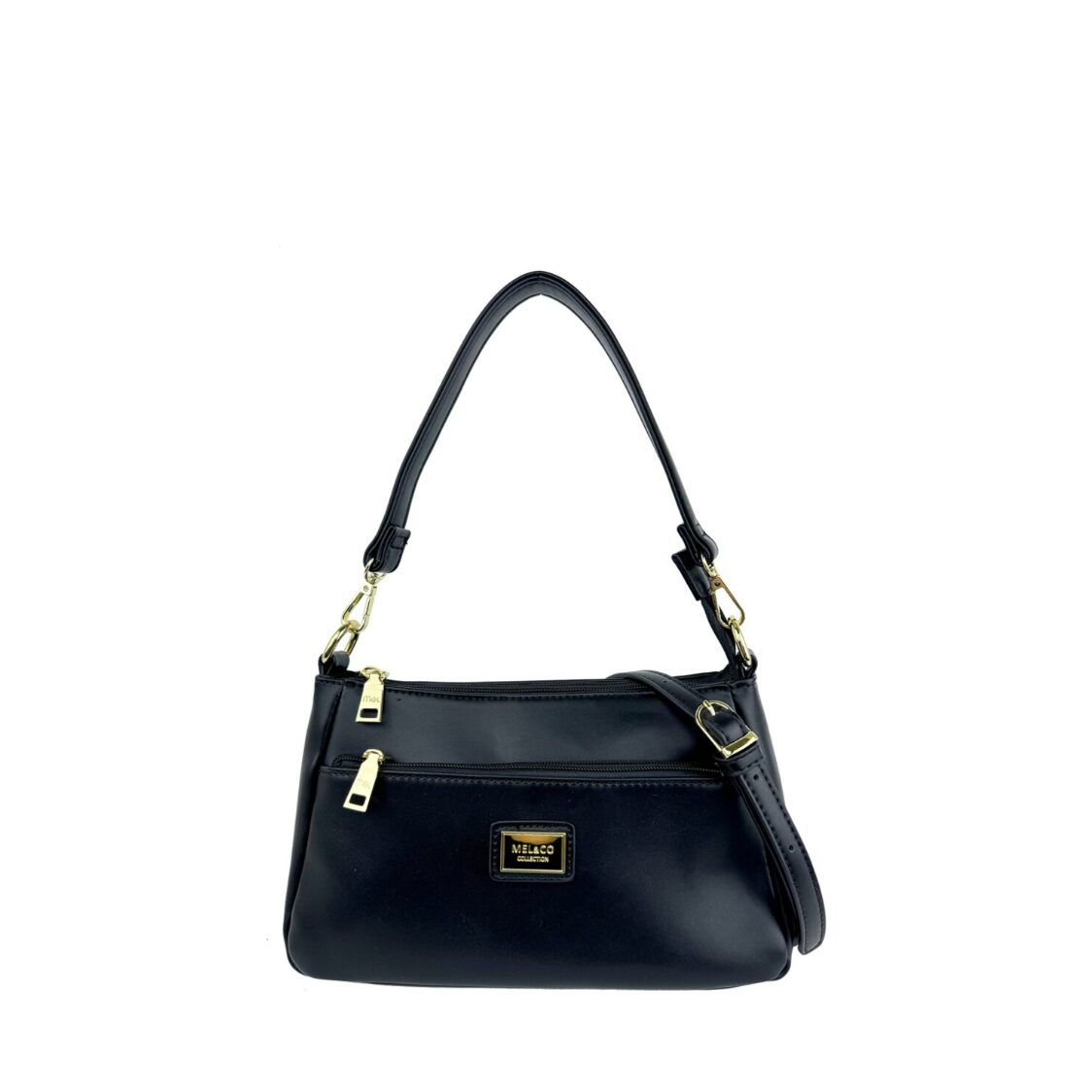 Mel&Co Medium Shoulder Sling Bag Black