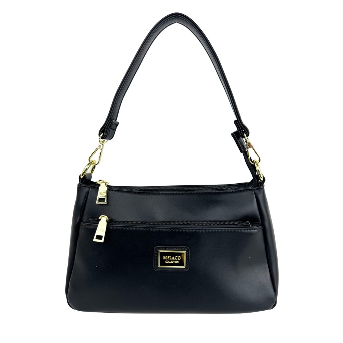 Mel&Co Medium Shoulder Sling Bag Black