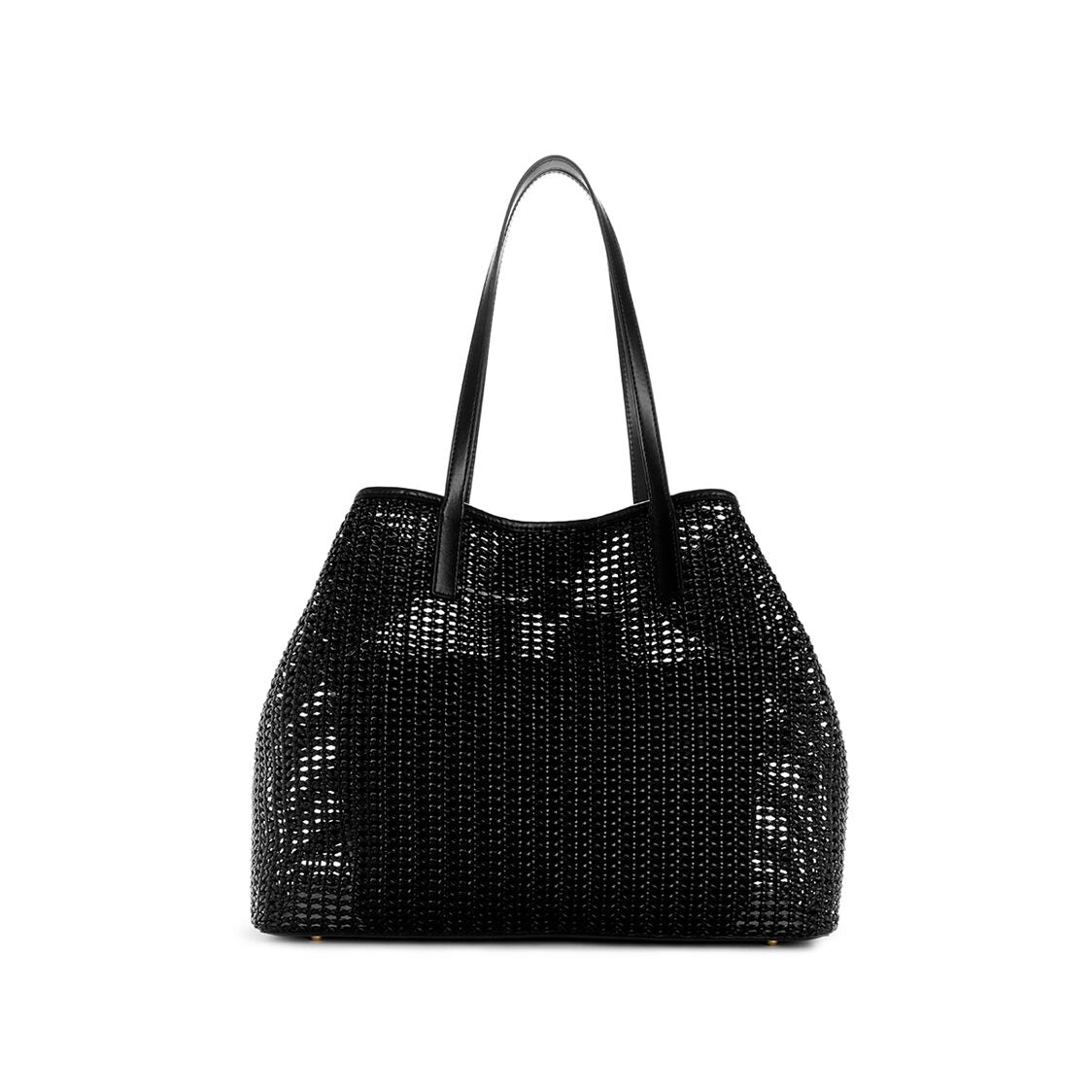 BRIGITTA LARGE 2 IN 1 TOTE,BLACK