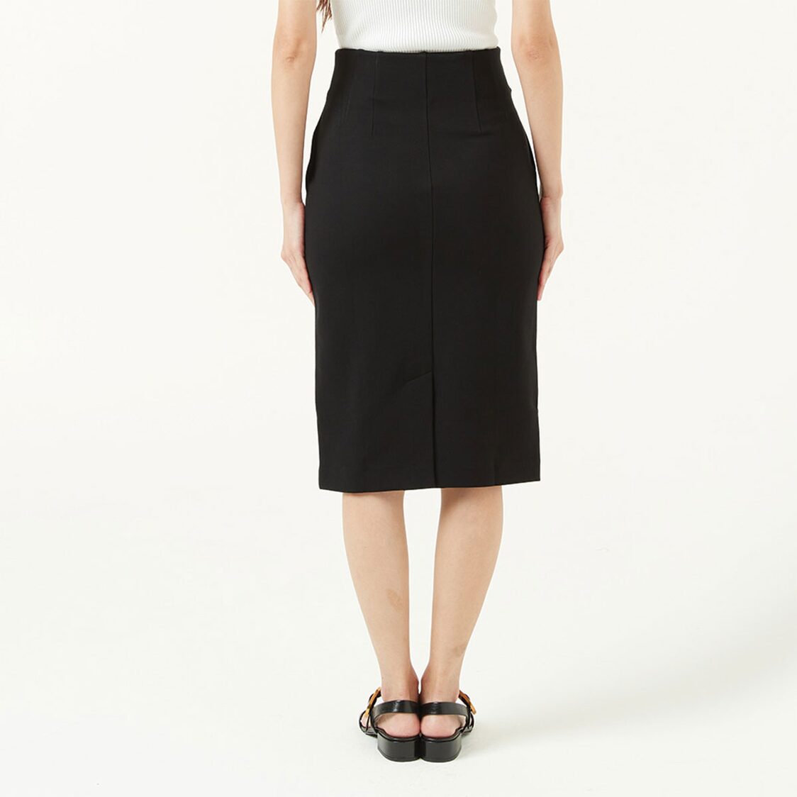 K/WOODS Tummy Tuck Skirt In Black