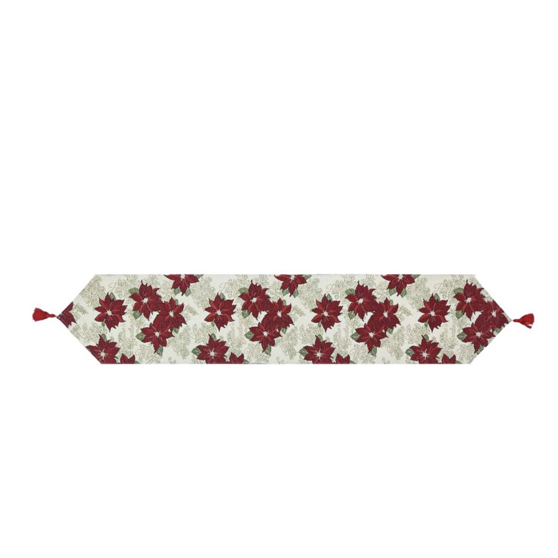 J.Rapee Poinsettia Tablerunner Natural