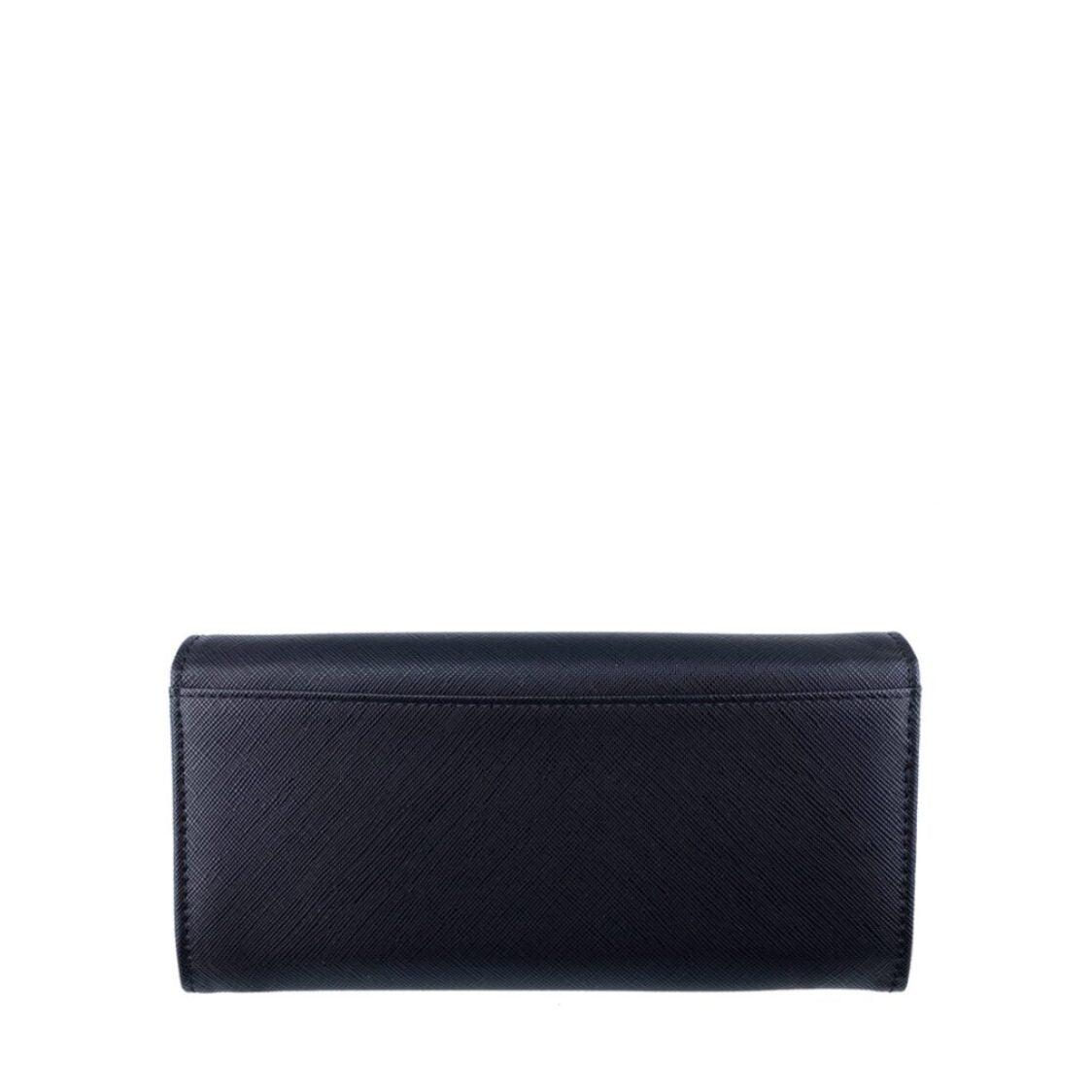 Mel&Co Saffiano Leatherette Basic Flap Long Wallet