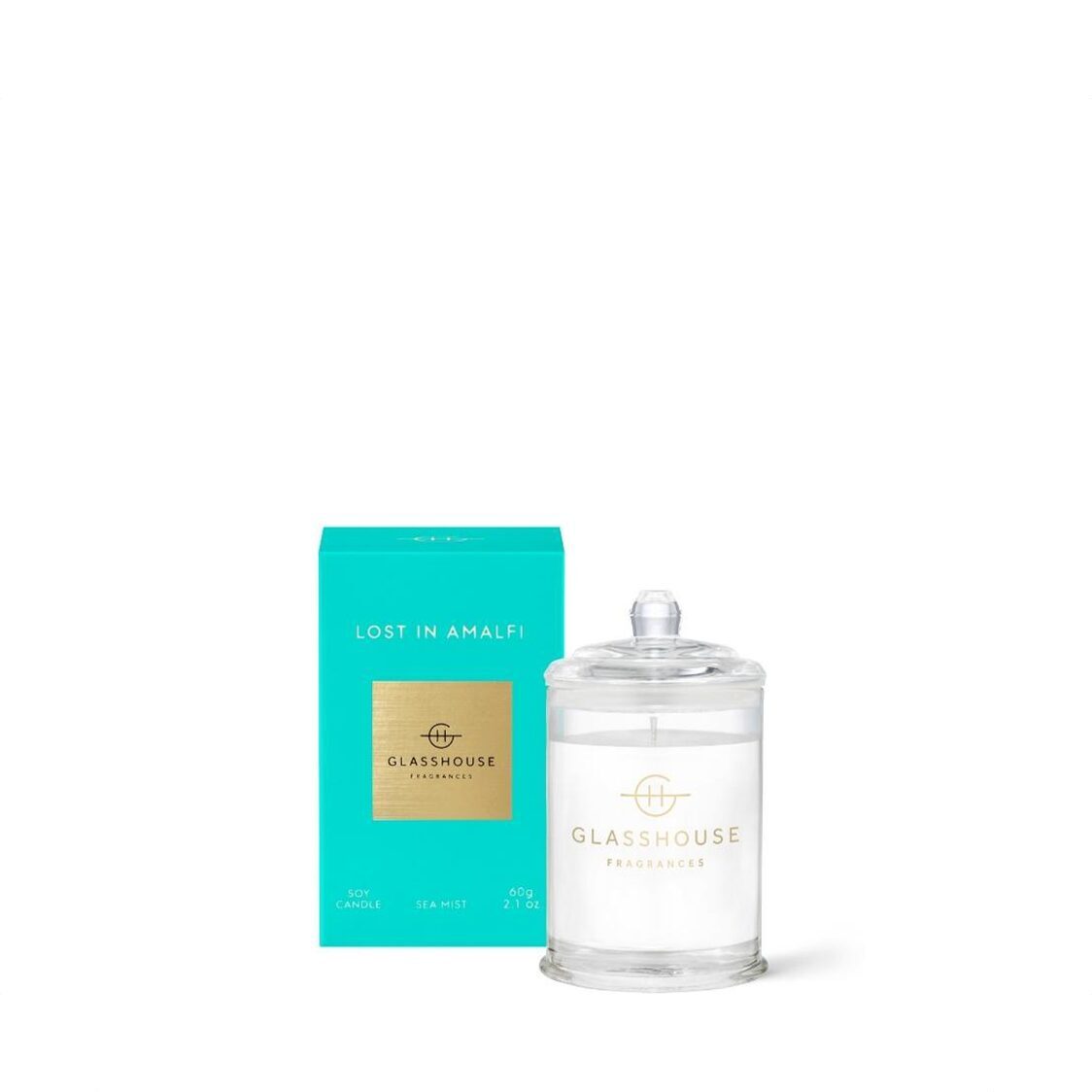 Glasshouse Fragrances Soy Candle - Lost In Amalfi