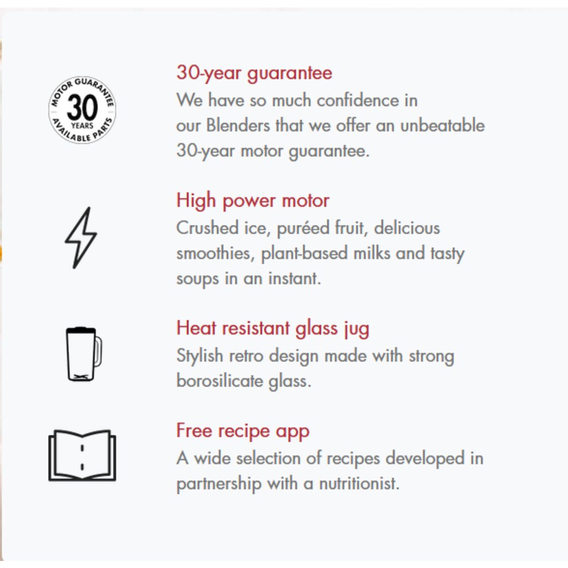 Magimix Power Blender Rouge MGMX116290