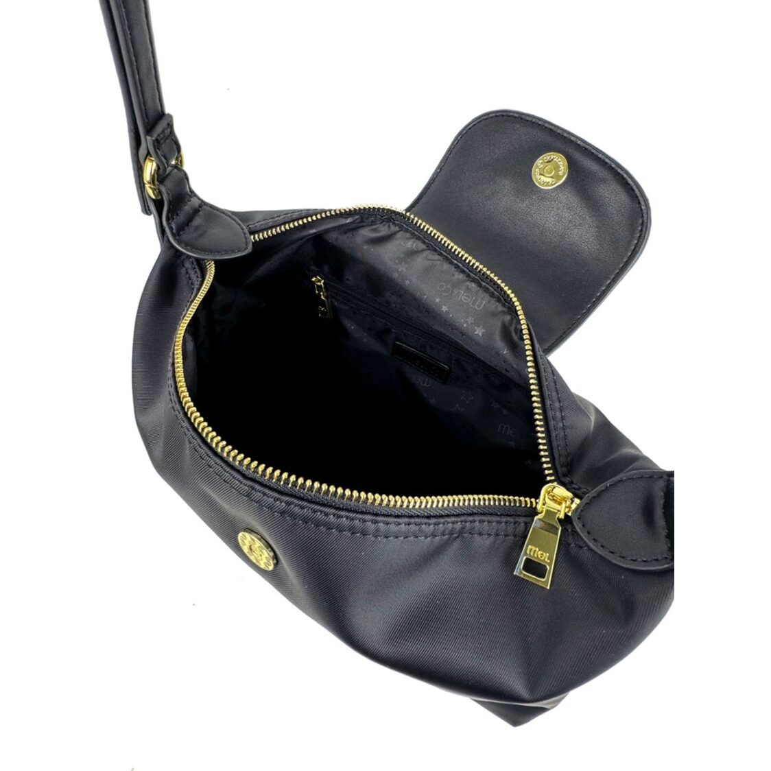 Mel&Co Nylon Sling Bag With Flap Cover