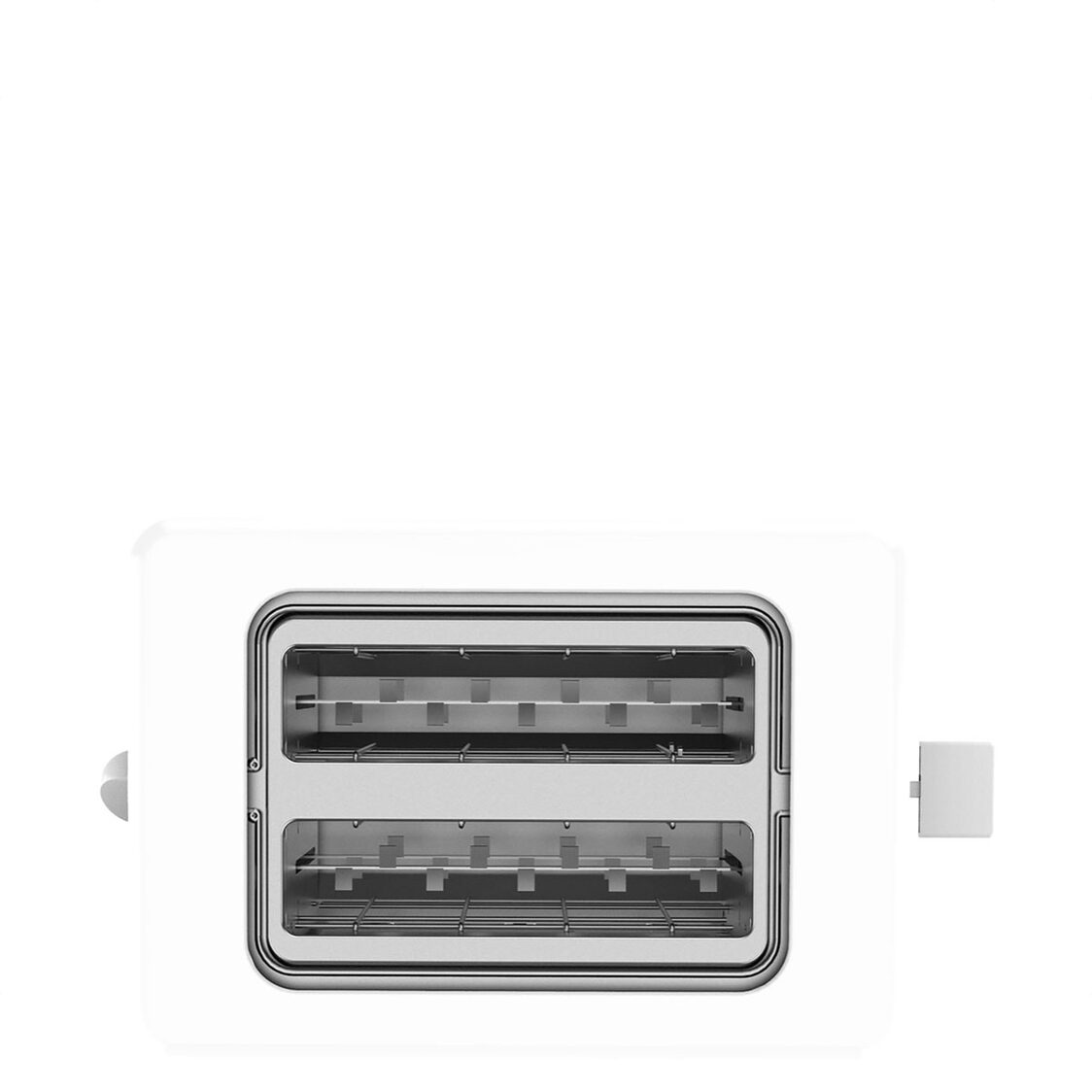 Odette Advanced Digital Touch Panel 2-Slice Bread Toaster With Croissant Warming Rack - White