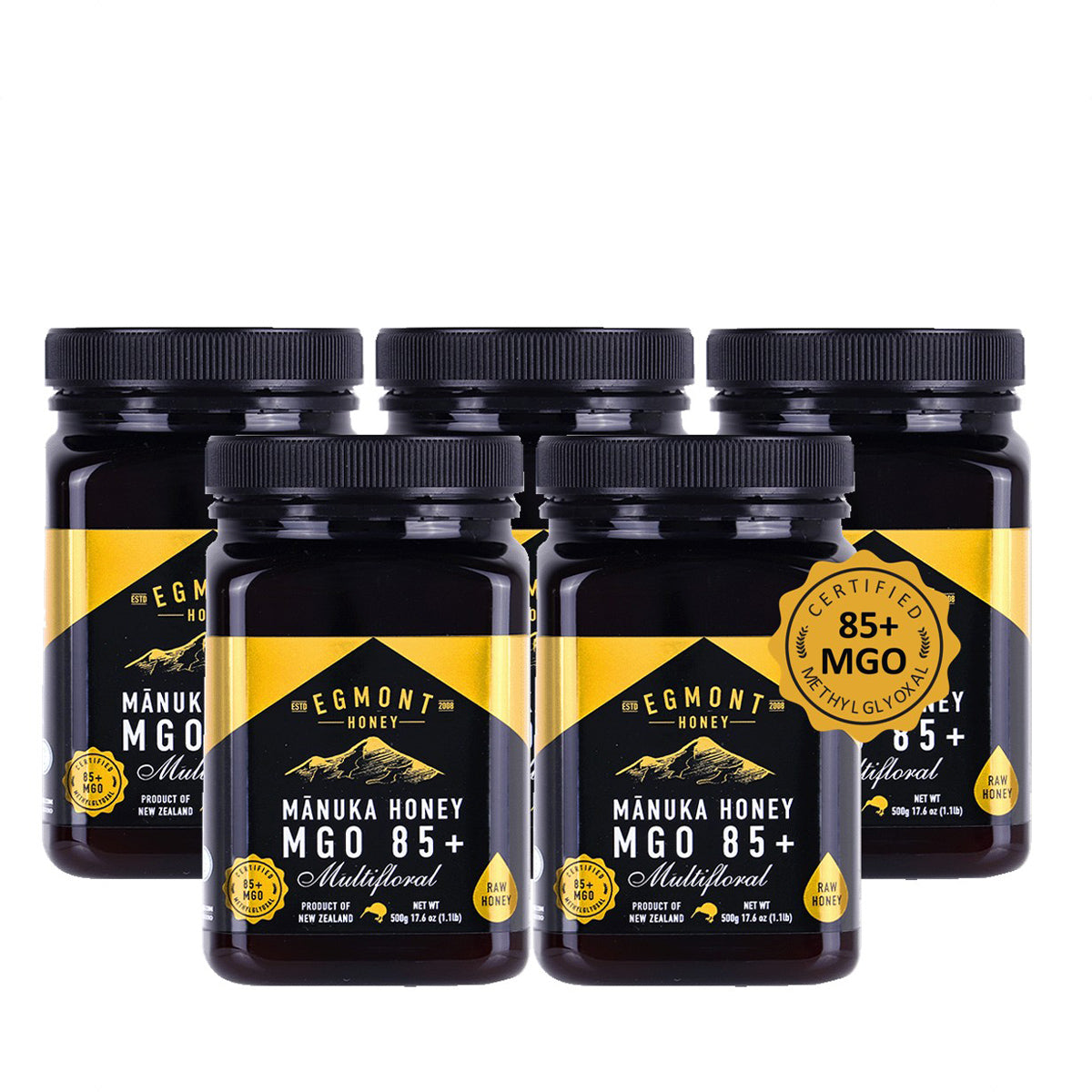 Egmont Manuka MGO 85+ 500g (5 Bottles)